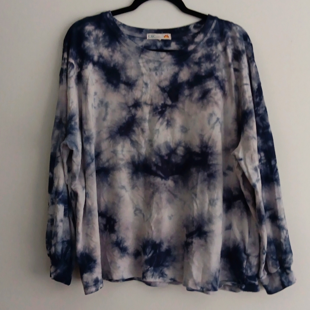 C& C California Tie Dyed Crew Neck Sweatshirt #2179
